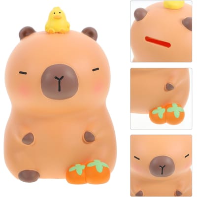 Capibara Spaarpot Decoratie voor Slaapkamer Dier Vormig Huishouden Kind Geld Vinyl Transparante Spaarpotten Kinderen