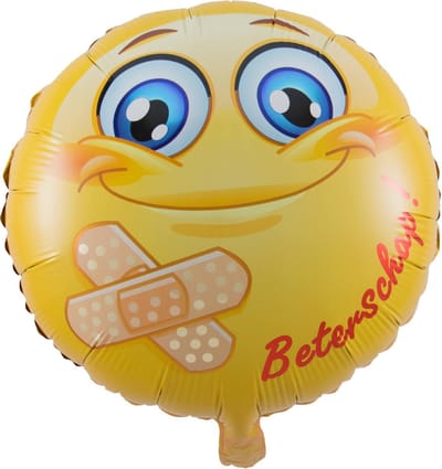 Folat - Smiley Beterschap Folieballon - 45cm