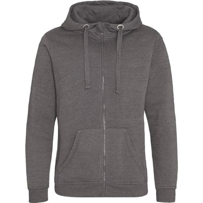 Graduate Heavyweight Hoodie met rits Charcoal - 3XL