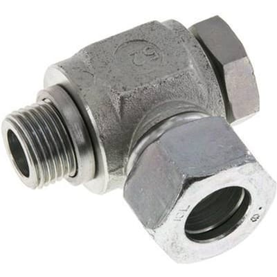 18L & G1/2'' Verzinkt Stalen Swivel Joint Snijringkoppeling Buitendraad 315bar Draaibaar ISO 8434-1