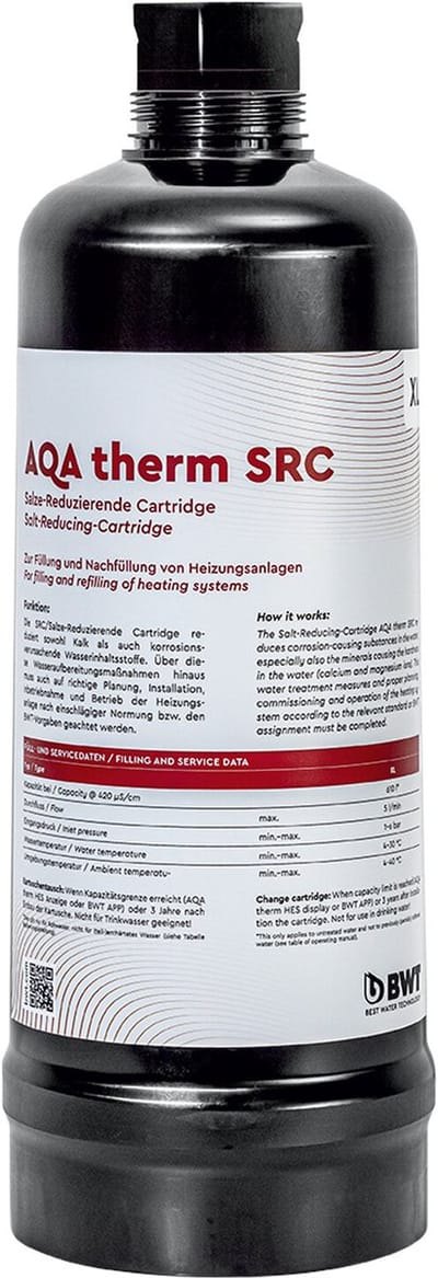 BWT AQA therm SRC XL, patroon - zoutreducerend, capaciteit ca. 610 l bij 420myS/cm, 125639422