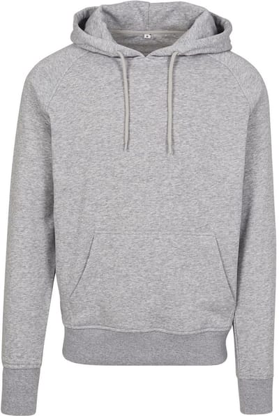 Build Your Brand - Raglan Sweat Hoodie - Heather Grey maat 3XL