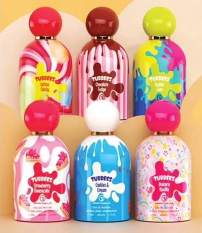 GRANDEUR 6 X 50ML TUBBEES KINDERPARFUM – EAU DE PARFUM - Speelse Geuren voor Kinderen! Ontdek deze kleurrijke parfumset met 6 kindvriendelijke geuren voor jongens en meisjes. Perfect als speelgoed of cadeau! Bestel nu en verras je kind!, communie