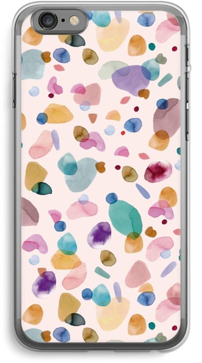Case Company® - Hoesje geschikt voor iPhone 6 PLUS / 6S PLUS hoesje - Terrazzo Memphis - Soft Cover Telefoonhoesje - Bescherming aan alle Kanten en Schermrand
