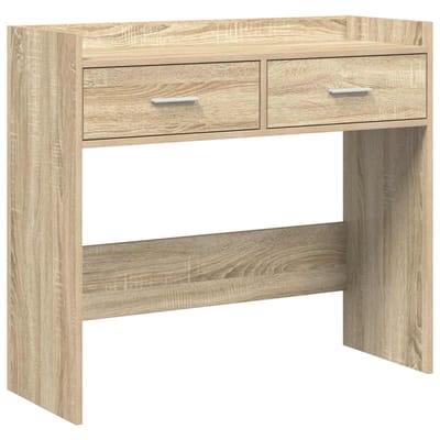 vidaXL - Wandtafel - Sonoma - Eiken - 90 - x - 35 - x - 80 - cm - Bewerkt - hout