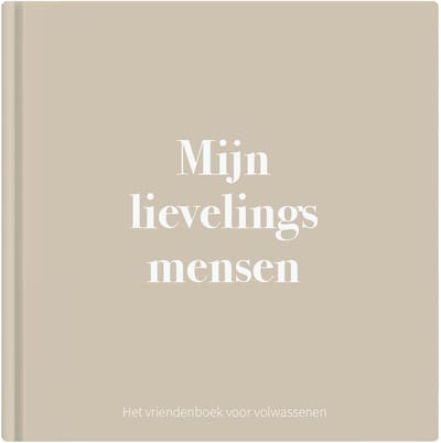 Writemoments - Mijn lievelingsmensen - vriendenboek voor volwassenen