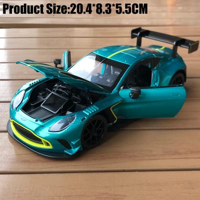 1:22 Aston Martin Vantage Gt3 Top Luxe Sportwagen Legering Metaal Diecast Modelauto Bureau Display Verzamelaarsobject Ornament Speelgoed