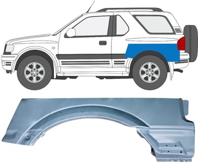 Reparatiepaneel achterspatbord voor Opel Frontera B 1999-2002 / Links