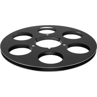 Bobine de bande vide 14 10,5 pouces 6 trous Alliage d'aluminium Universelle Bobine ouverte Bobine réceptrice pour Maxell noir