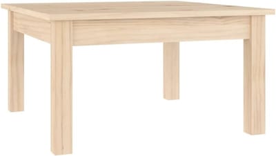 Massief Houten Salontafel Vierkant - 55x55x30 cm - Sterk & Stijlvol