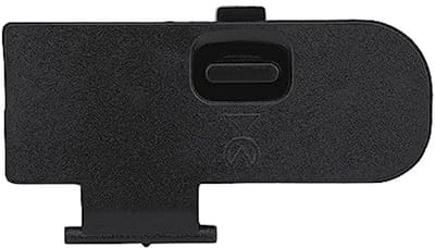 Dailygoods - Batterijklepje voor D5100-camera's - Duurzame reparatie - Zwart - Hoogwaardig metaal - Geschikt voor D5100 - Batterijcontactgedeelte
