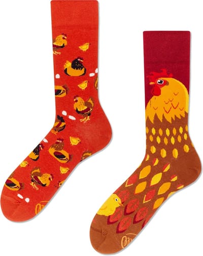 Many Mornings unisex sokken - Golden Eggs - Unisex - Maat: 35 - 38