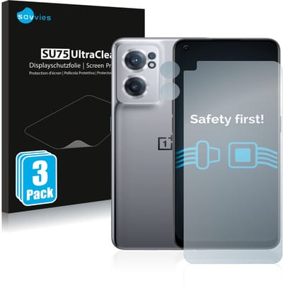 Savvies - Screenprotector voor OnePlus Nord CE 2 5G (Voor+Camera) - Folie Beschermfolie transparant 6 Stuks