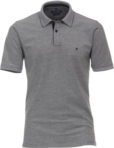 CASA MODA comfort fit heren polo - grijs