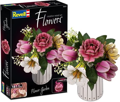 Revell Modelbouwpakket - 3D Houten Puzzel Boemen - DIY Modelbouw Bouwpakket - Creatief Knutselen - Bloemenfestival 00632 Flowers
