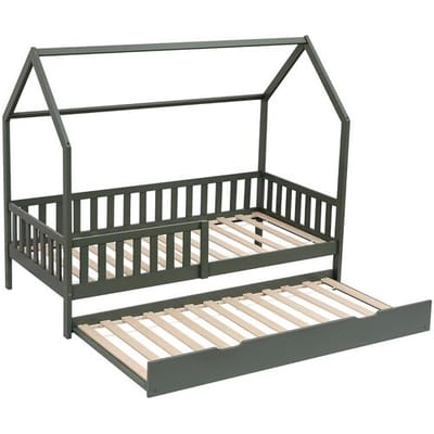 Happy Garden Kinderschuifbed 190x90cm groen MARCEAU