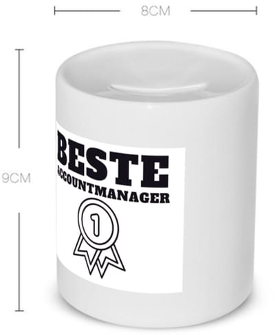 Akyol - beste accountmanager Spaarpot - Beste accountmanager - collega - welkom - afscheid - 350 ML inhoud