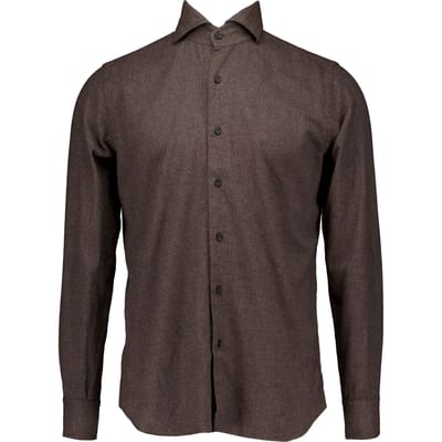 Xacus Washed Shirt Lange Mouw Overhemden Bruin 721ml/91175