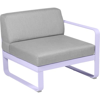 Fermob BELLEVIE Fauteuil Module rechts - D1 Marshmallow - 79 Flanelgrijs