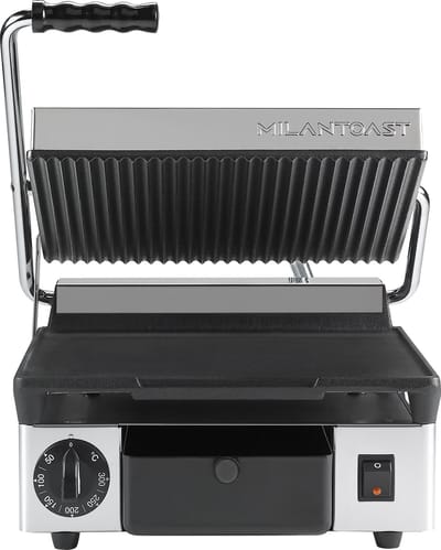 Milan Toast Contactgrill medium glad/geribd - 310x380x170mm