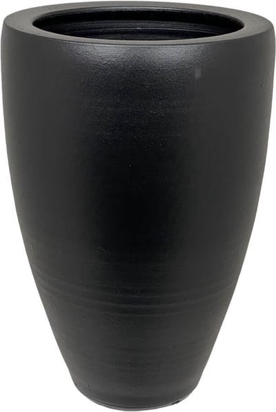 Vaas athene d33h60cm zwart
