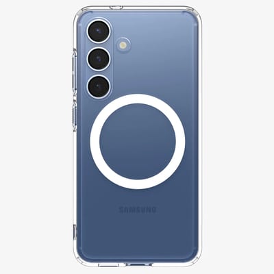 Spigen Ultra Hybrid MagFit - Hoesje Geschikt voor Samsung Galaxy S25 Plus - Compatibel met MagSafe / Qi2 - Back Cover Wit