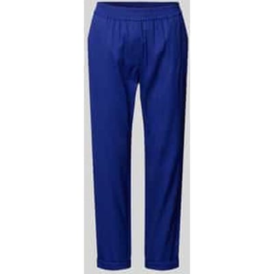 straight fit linnenbroek met viscose