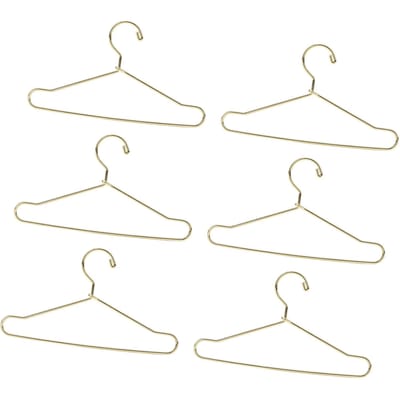 10 Stuks Poppenhuiskledinghanger Roestvrij Staal Leuke Poppenkledinghanger Outfit Houders 100mm Roze