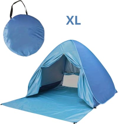 Livano Strandparaplu - Extra Sterke Parasol - Winddicht Paraplu - Strand - Outdoor - UV Bescherming - Blauw XL