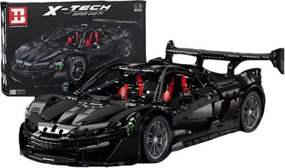 Happy Build XQ1001 | McLaren P1 GTR | 3686 onderdelen | Schaal 1/8 | Afmetingen 47×23×14CM | Leeftijd 8+ | Compatible met bekende merken