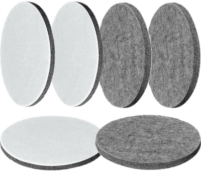 Dailygoods- Polijstvilt 6 stuks - Polijstpad 125mm - Vilt/Schuim - Geschikt voor Bosch - Klittenbandsysteem - Voor hout/marmer/metaal