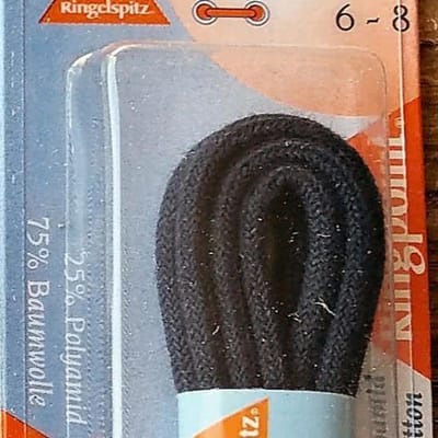 Ringpoint Dunne Ronde Schoenveters Donkerblauw 60 cm x 2,5 mm – 25% Polyamide – 1 Paar