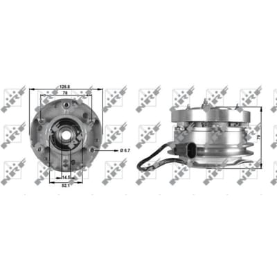 Koppeling, radiatorventilator NRF 49700
