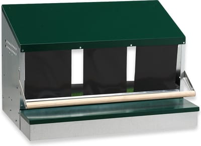 Legnest kippen 75 cm – Uitrolnest zonder scheidingen – Voor 3 tot 4 kippen – Inclusief zitstok