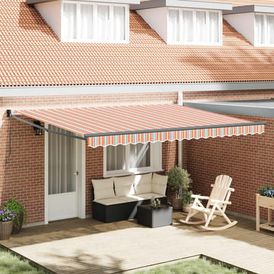 vidaXL - Uitschuifbare - luifel - Meerkleurig - 450 - × - 300 - cm