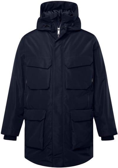 JP 1880 - Heren - Parka capuchon veel zakken - Navy blauw - Maat L