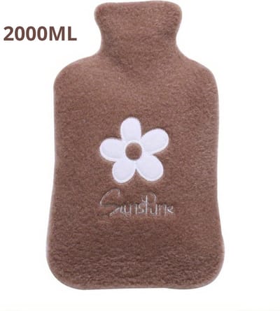 Nivard Warmwaterzak - Knuffel Kruik - Warmwaterkruik - Warmtekussen - Warmtekruik - Bag - 2000ML - Bruin