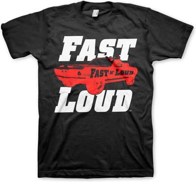 Fast N' Loud Heren Tshirt -S- Mustang Zwart