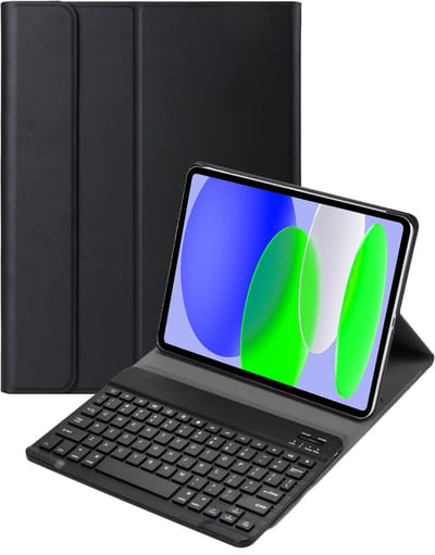 Hoes Geschikt voor Apple iPad A16/A18 (2025/2026) - 11 inch (11e & 12e generatie) - Toetsenbord Case - Keyboard Book Cover - Hoesje - Zwart