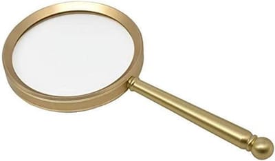 Vergrootglas - Handloep - Details Bekijken - 20x Vergroting - 20.3 cm - Zwart