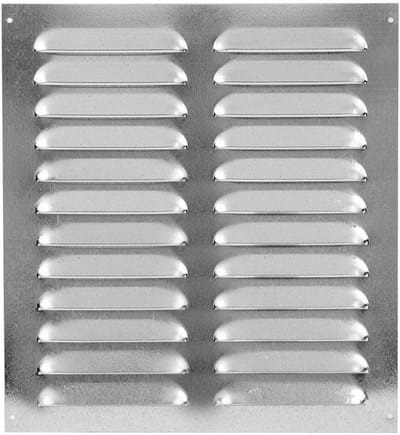 Ventilatierooster - Wandrooster Afvoer - Luchtcirculatie Verbeteren - Insectenwerend Net - 255 x 280 mm - Verzinkt