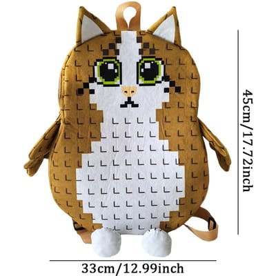 Treasuringu Nieuwe Steal A Brainrot Pluche Tassen Bruine Uil Knuffel Tas Speelgoed Studenten Zachte Rugzak Verjaardagscadeaus white