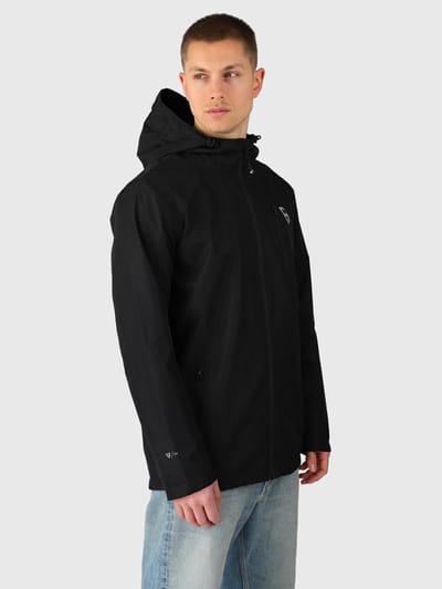 Brunotti - Weylin - Jas Black - Heren - Softshell Regenjas - 10K Water-afstotend - 8K Ademend - XXL