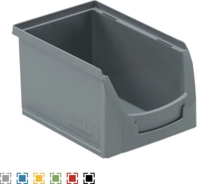 Alpac Magazijnbak - Opbergbak - 230 x 150 x 125 mm - 3L - Grijs
