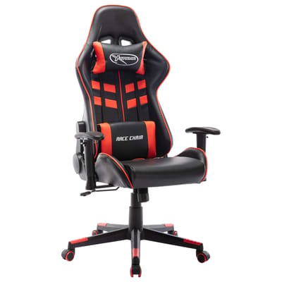 vidaXL - Gamestoel - kunstleer - zwart - en - rood