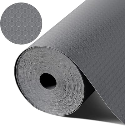 Lademat - Antislipmat Kastfolie - Laden Schoon Houden - Niet-klevend Afwasbaar - 30 x 500 cm - Donkergrijs