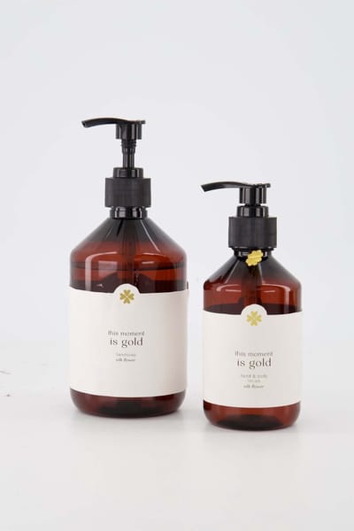 Zusss Set Van Een Handzeep En Lotion This Moment Is Gold - Verjaardag - Cadeau Dames Handzeep White