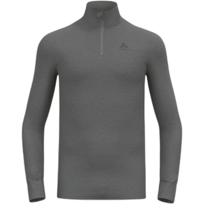 ODLO Active Warm Col 1/2 zip Thermoshirt Heren - Grijs Melange - Maat S