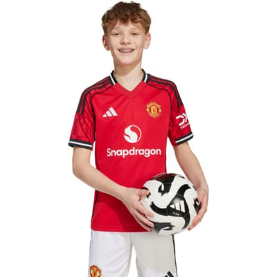 Adidas Manchester United 25/26 Home Jersey Truien/Replica's Kinder - Rood - Maat 171 - 176 CM - Poly Mesh