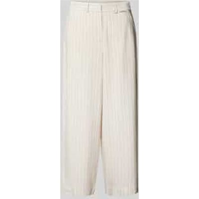 Wide leg stoffen broek met streepmotief, model 'CAARUNUS'